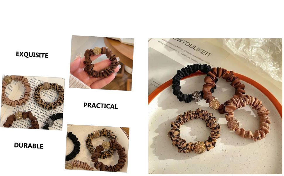 7 Pcs Coffee Shades Rubber Band