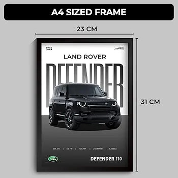 Defender Car Premium Poster Frame