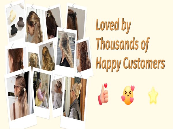 10 pcs matte claw clips medium size multicolour